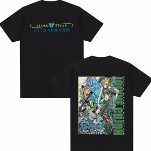 Jolyne Cujoh Stone Ocean Manga T Shirt Anime Jojo Bizarre Adventure T-shirts Casual Cotton Short Sleeve T Shirts Tops Streetwear 2OG