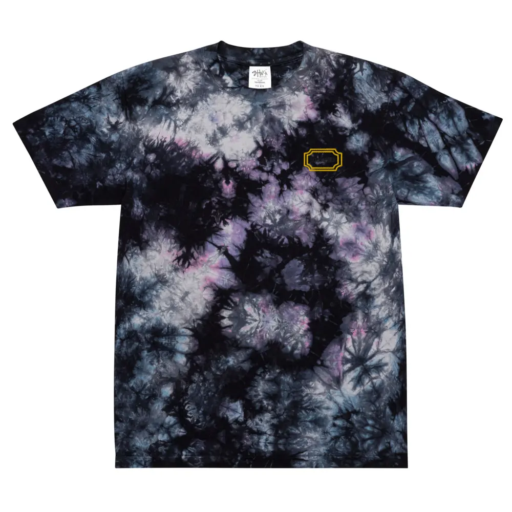 Oversized tie-dye t-shirt addicted tops
