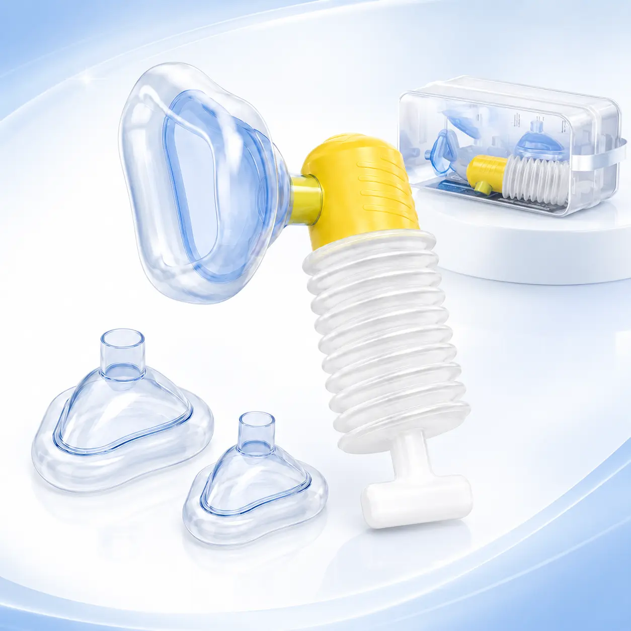 Household Airflow Clearing Assistant - Manual Suction Tool for Household Maintenance, Includes Multiple Size Attachments, Easy-to-Use Handheld Design