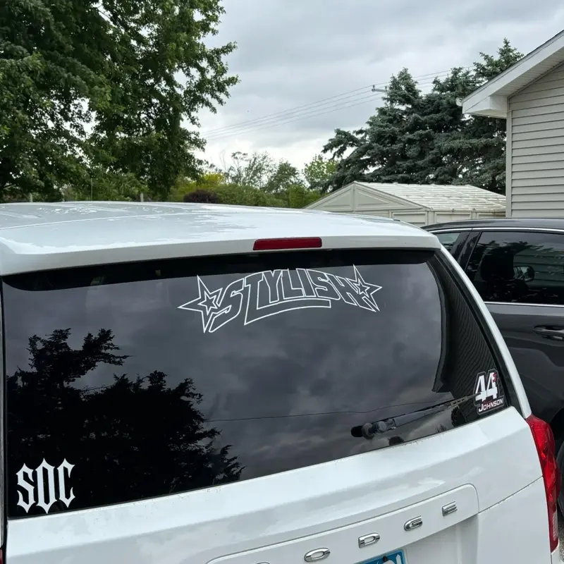 Stylish “Wanted” Banner Waterproof Vinyl Decal