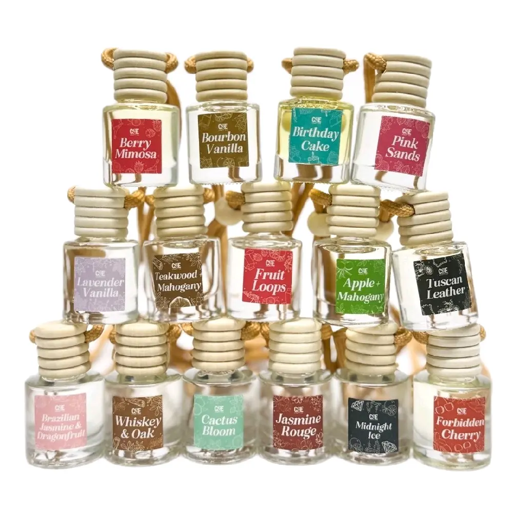Vanilla Scented Woody Aromatic Car Perfume Hanging Diffuser, Aroma Enhancer for Automotive & Motorcycle Interior Accessories