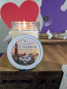 Safe Harbor | Hand-Poured Luxury Coconut Soy Candle | Coastal Sage & Driftwood | My Too Sents