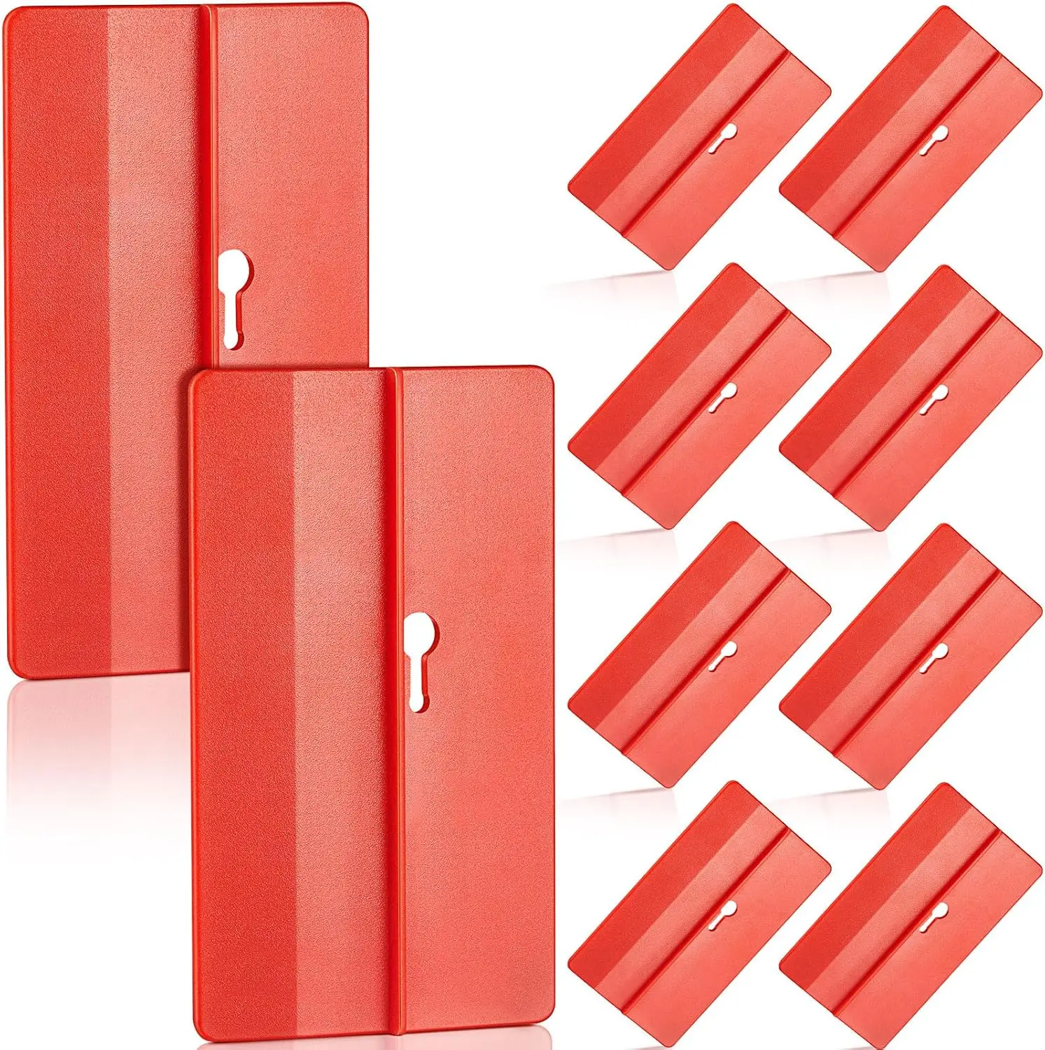 10Pcs Drywall Fitting Tool Set Supports Gypsum Board Installation Red PVC Tools for Ceiling & Woodworking Easy 1 Person Operation Comfortable & Effici