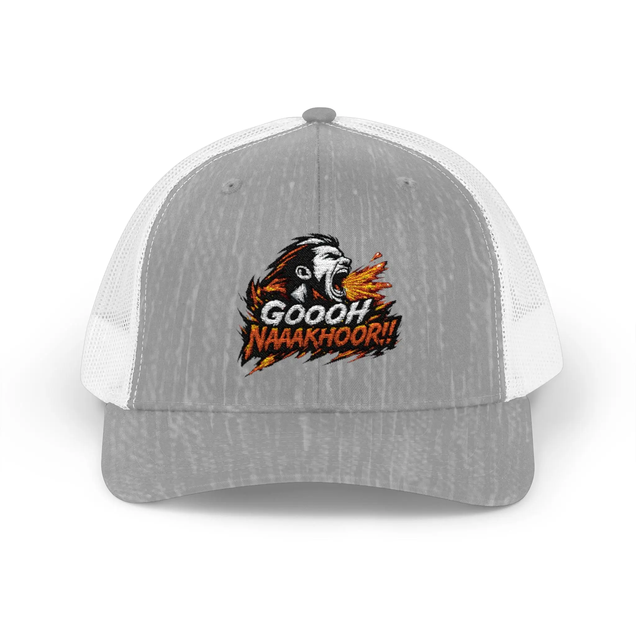 Goooh Naaakhoor!! Cap Embroidered Mesh Snapback - Shouting