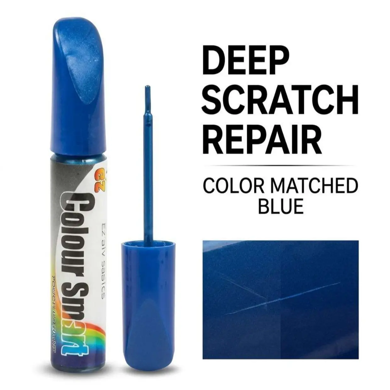 Blue Car Scratch Repair Pen - Color-Matched Auto Touch-Up Paint for Deep Scratches, Chips, Vehicle Paint Maintenance remover scratch paint pen