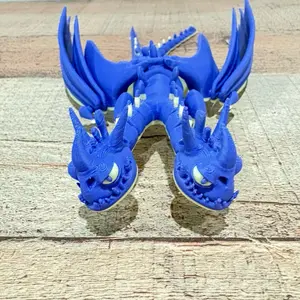 2 Heads Dragon - 3D Articulated Dragon