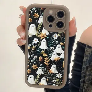 Halloween Floral Anti-Drop Full Cover Case for iPhone Models, Ideal Gift for Women & Teen Girls, Perfect for Birthdays & Christmas