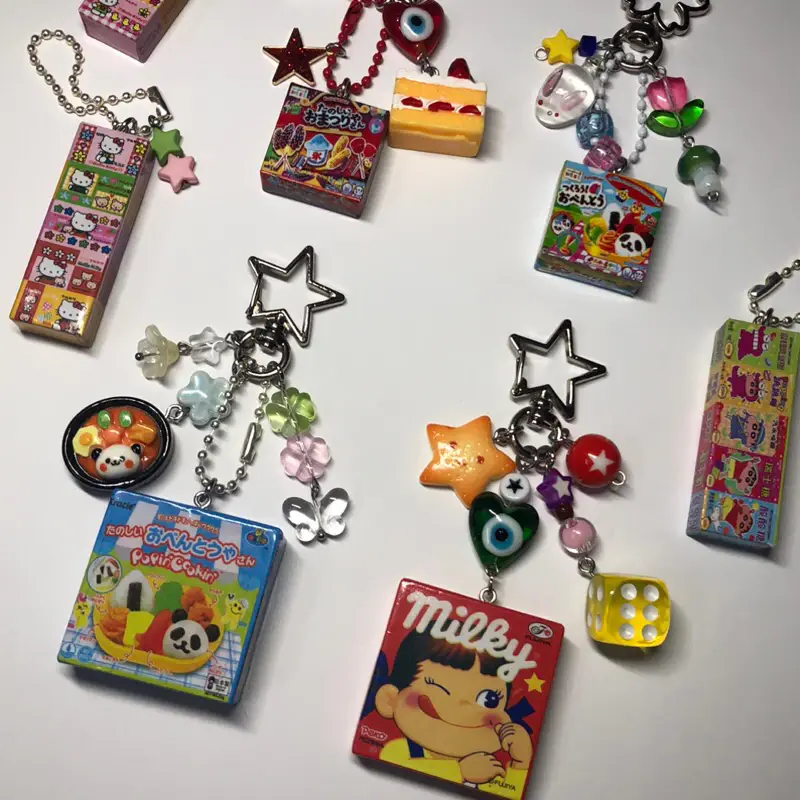 [NEW] Kawaii Japanese Snack Box Keychain – Cute Bag Charm