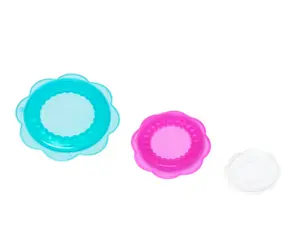 Ikea ÖVERMÄTT Food Cover Set of 6, Silicone Multicolor Reusable Stretch Lids – Airtight Elastic Bowl Covers for Fresh Food Storage, Fridge & Kitchen Organization