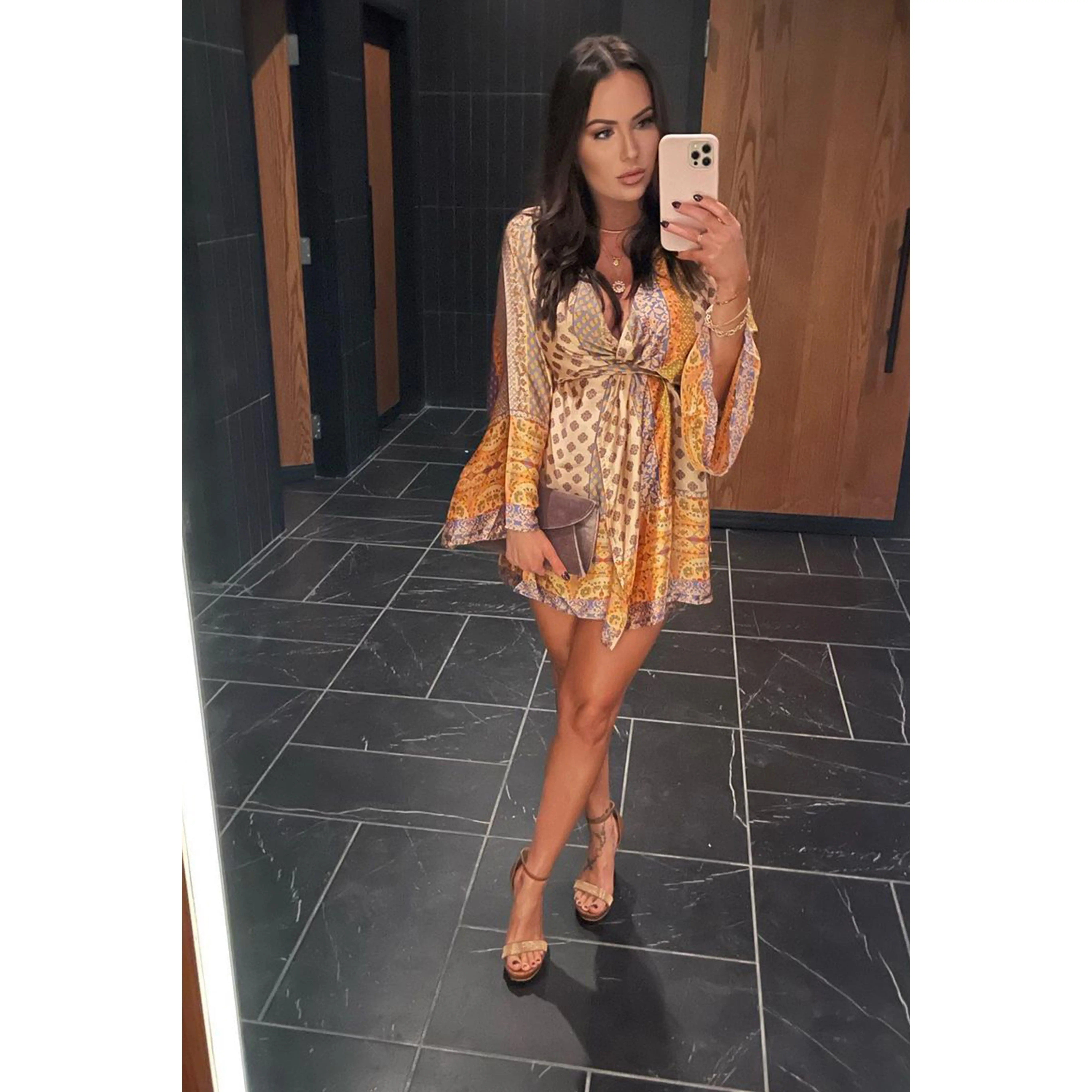 Gold Standard Multicolored Kimono Dress - TikTok Shop Gold Standard Multicolored Kimono Dress - TikTok Shop