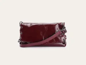 Crossbody Bag with Zipper Closure and Magnetic Buckle, Wearable on One Shoulder, Durable