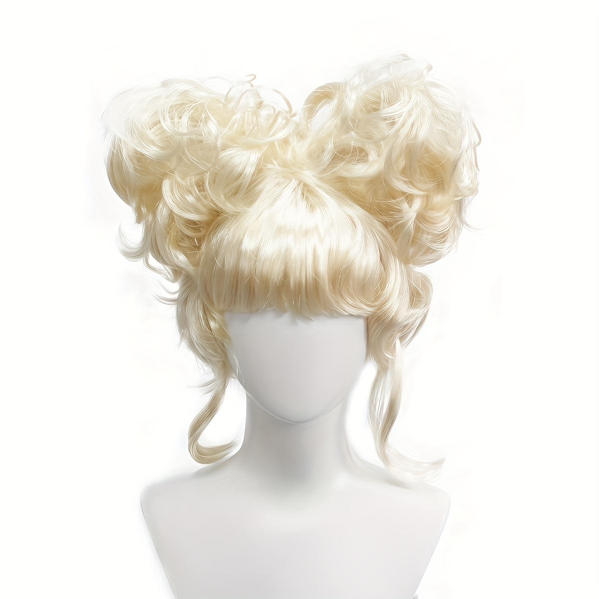 A Heart-Shaped Cosplay Wig with Uniquely Styled Short Curly Hair, Perfect for Halloween, Christmas, And Party Performances