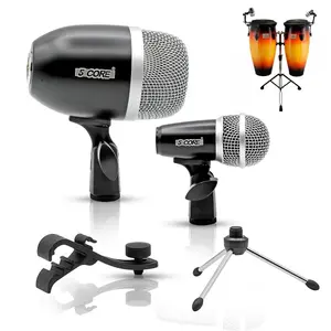 5 Core Conga Mic Snare Tom Microphone Drum Kit Condenser XLR Instrument Mics
