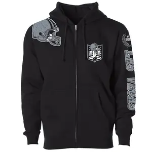 Men Football Home Team Zip Up Hoodie - Las Vegas