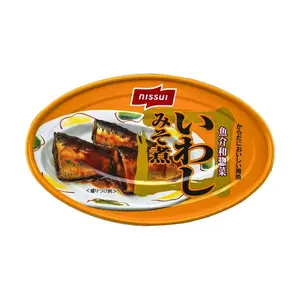 Nissui Miso Flavored Sardines 100g - Ready-to-Eat Japanese Seafood Canned Food, Perfect for Rice, Porridge, Noodles, and Snacks