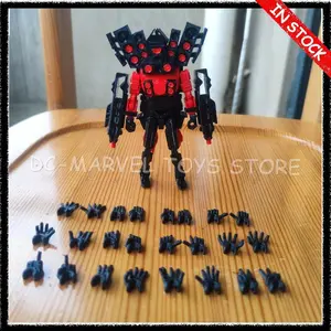 In Stock 3d Printed Dummy13 Taitan Sound Player Q-Version Skibidi Multi-Jointed Mobility Action Figure Accessory Customized Toy