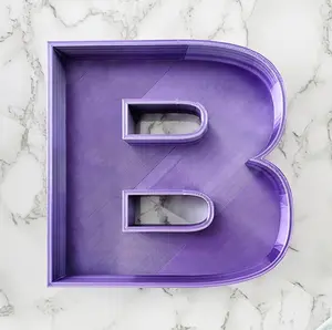 3D Printed Fillable Letter Boxes White Purple Great for gifts, Charcuterie, Bridal, Baby, Wedding, Personalized Gift Ideas