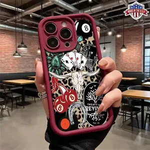 Western Cowboy Style Phone Case for iPhone 17 16 15 14 Pro Max 13 12 11 XR XS Plus Shockproof  Anti Scratch Protective Slim TPU Cover