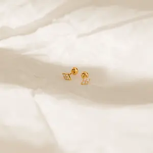 Jocelyn Diamond Studs by Caitlyn Minimalist