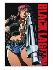 Black Lagoon 2006 Anime Poster Art Prints Poster Wall Art Living Room Posters Bedroom Decor