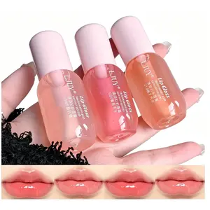 3Pcs Clear Lip Gloss Set-Plumping Nursing Lip Balm Stick Serum,Moisturizing Glossy Lightweight Hydrating Lip Plumper Stain Oil Glaze,Hydrate Moisture Lip Moisturizer Christmas Gift for Women Girls Daily Skincare Makeup Lipstick Nourishing Repair Restore