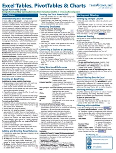 Excel Tables PivotTables and Charts Quick Reference Guide