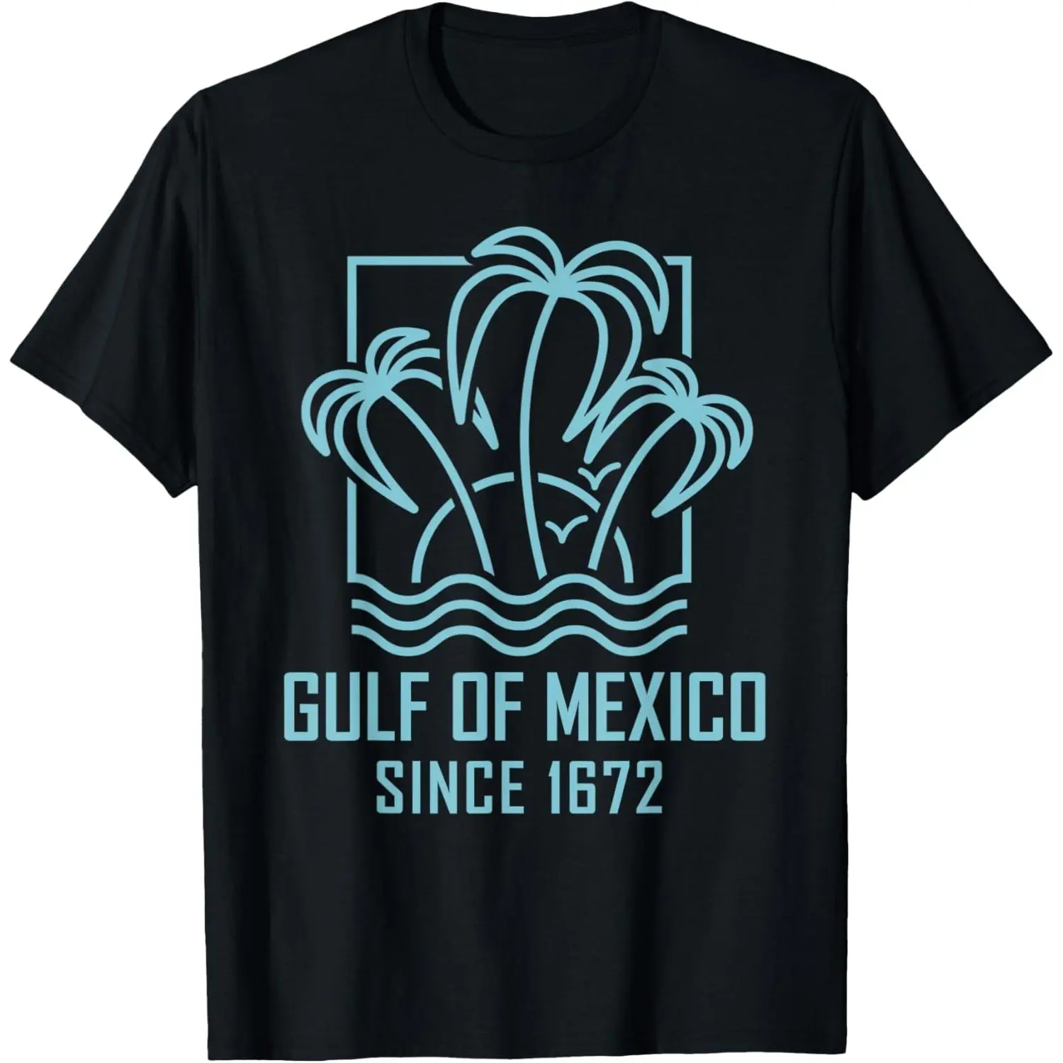 Gulf of Mexico Since 1672 Retro Vintage Sunset's Beach Unisex T-Shirt, Ladies T-Shirt, Sweatshirt, Hoodie (S-3XL)