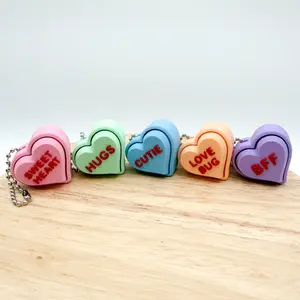 Conversation Heart Clickies Valentine's Day Gift Keychain