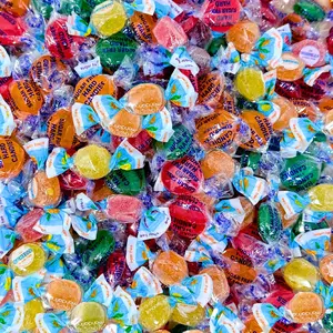 Italian Soft Jelly  Hard Candies Diabetic  Keto Friendly 1 Lb Chewy Jellies  Disc Candy Mix, Individually Wrapped (16Oz)