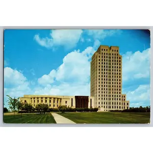 Postcard ND North Dakota Bismarck State Capitol Building Chrome Ektachrome