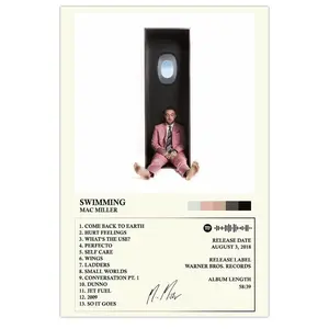 Mac Miller Poster - Swimming Album Cover Poster