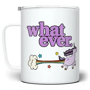 LOFTIPOP Whatever Unicorn Mug, Snarky Sassy Sarcastic Cup, Funny Cute Mugs, Designed and Printed in the USA by Loftipop