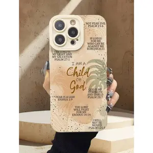 Slogan Pattern Liquid Silicone Mobile Phone Case Full-Body Protection Shockproof Anti-Fall TPU Soft Rubber Case Suitable for a variety of iPhone models, from Iphone 17 series to Iphone 11 series, and Iphone x series
