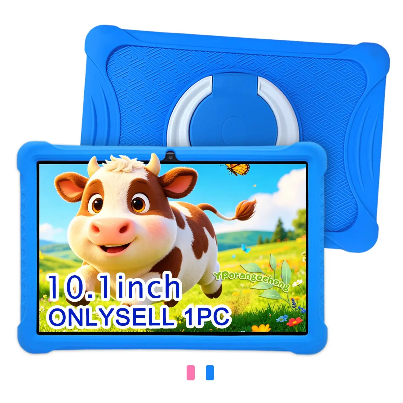 Summer Vibes 10.1-Inch Kids Toddler Childrens Tablet | HD Screen + Dual Camera | IWAWA Educational System + Multiple Learning Apps | All-in-One Learn & Play | The Gift Kids Want (Blue/Pink | No Charger) Parent-Approved