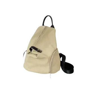 new school backpack Men Women Bucket Style Canvas Backpack Adjustable Strap Multi Compartment Daily Commute School Travel Rucksack
