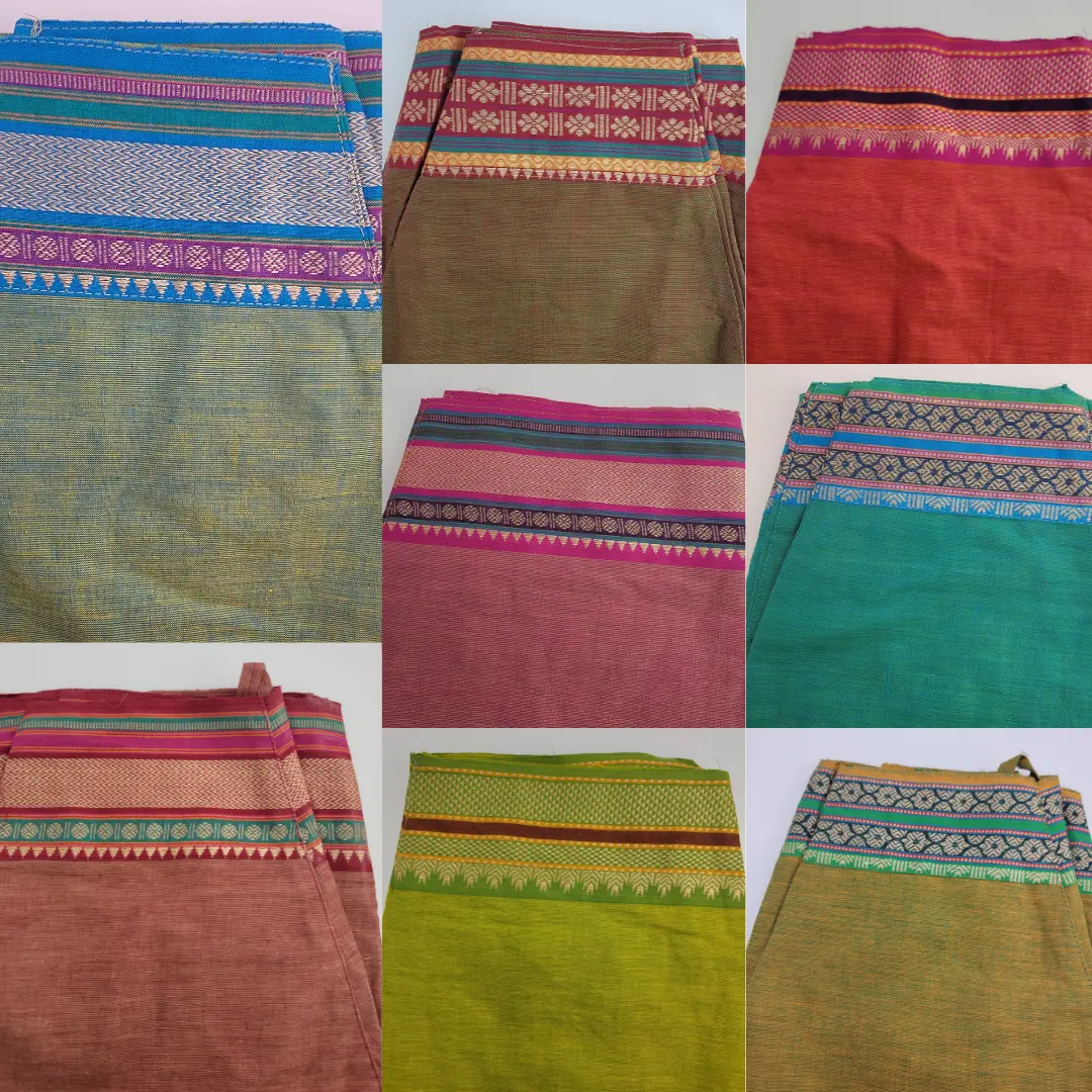 Plain Mridanga Cover – 20" w/ Embroidered Edge