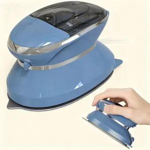 Compact Dual Voltage Portable Steamer Non-Stick Soleplate Single Heat Setting Removable Water Tank for Sewing Quilting Crafts
