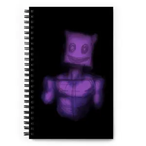 Haunted Box Man Spiral Sketchbook Grid Paper