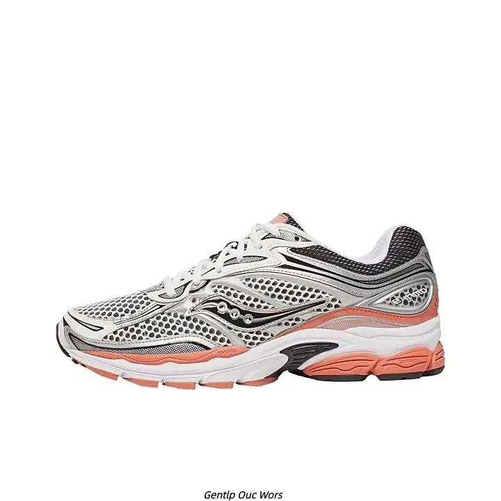 Silver White Orange Color Block Honeycomb Mesh Retro Y2K Dad Running Sneakers Unisex, Segmented Two-Tone EVA Cushion Thick Sole Non-Slip Rubber Casual Walking Training Shoes