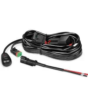 Nilight 16AWG DT Connector Wire Harness Kit 1 Lead W/ 12V On Off Switch