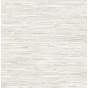 NuWallpaper NU2875 Cream Grassweave Peel & Stick Wallpaper
