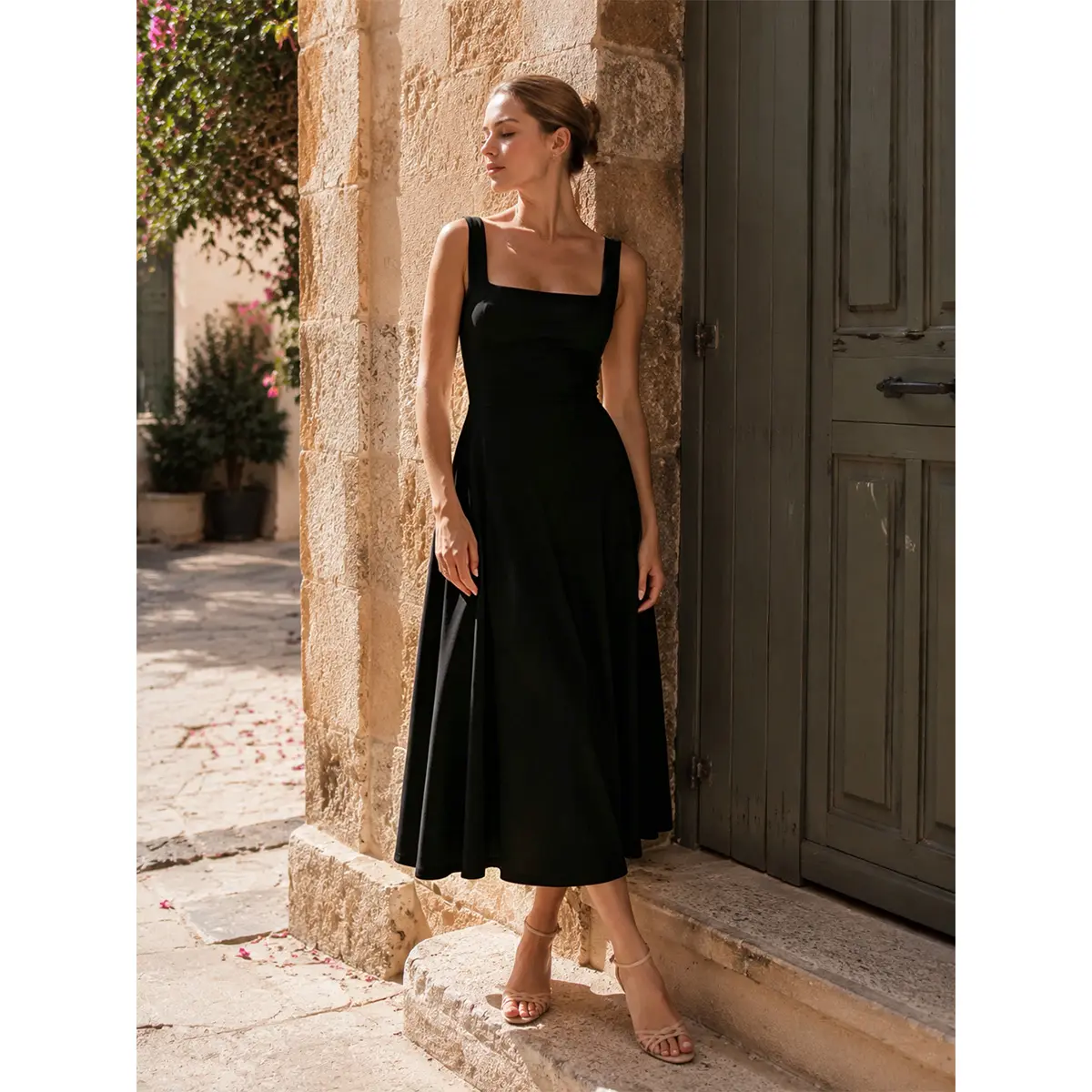 witchy dress Cottagecore Boho Black 20260429-PRODUCT-ALLSITE Length:55 inches (139.7 cm) Perfect for 47