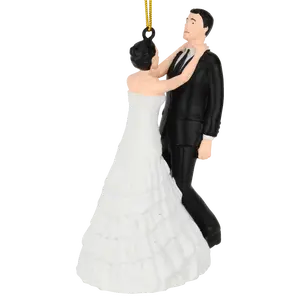 Tree Buddees Bride & Groom Marriage Ornament Newlyweds - Hilarious Wedding Cake Topper