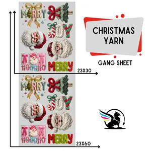 Christmas Yarn | Premade DTF Transfer Gang Sheet For Graphic Tees