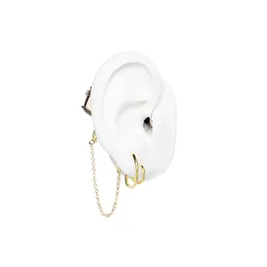 Double Piercing Deafmetal USA Hearing Aid Retention Jewelry