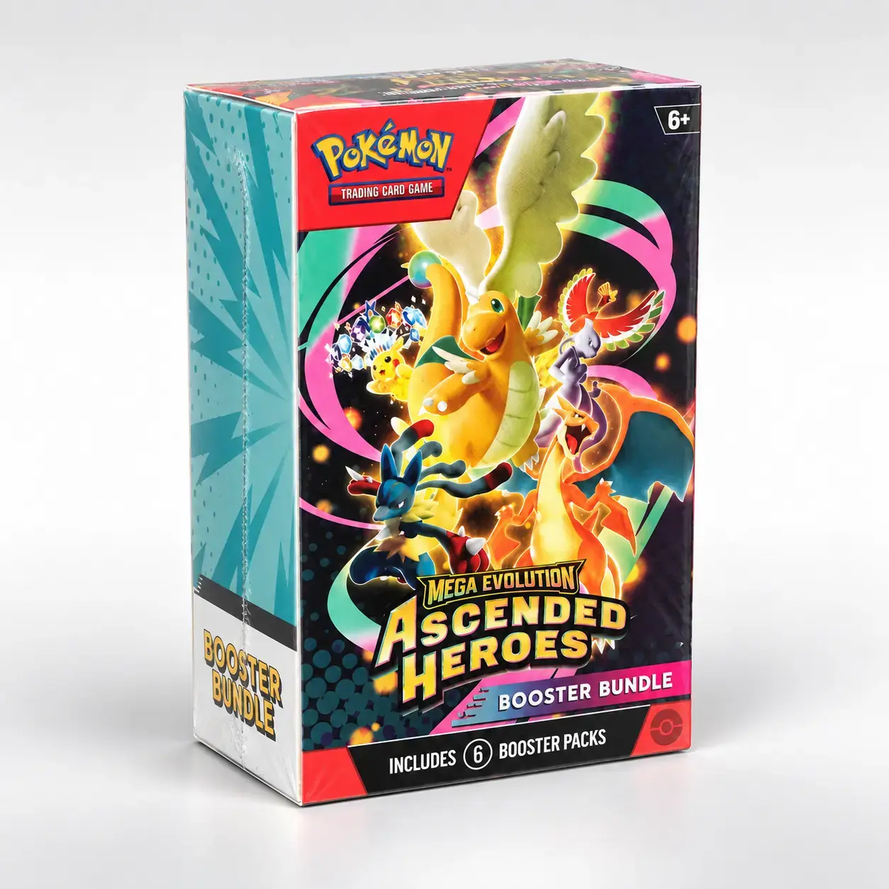 Pokémon Ascended Hero's Booster Pack - Additional Game Cards for Collectors and Players, 6 Packs/Box, 10 Cards/Pack