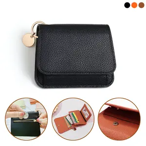 [Free!!ship] BMTWE Small Wallet for Women RFID Blocking Tri-Fold Card Case Slim Change Handbag with ID Window and Keychain Stylish Accessories