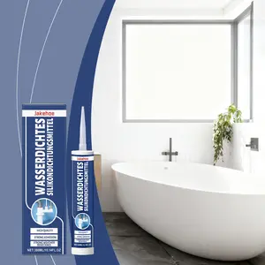Waterproof Silicone Sealant (300ML), Wood Metal Ceramic Plastic Adhesive, No-Drill Home Use, Fast Drying Glue