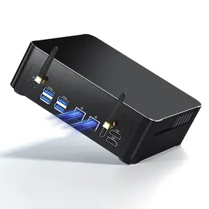 Mini PC i9, Kinupute Desktop Computer Core i9-9880H, TPM2.0, Windows 11 Pro, 64G DDR4, 1T PCIE3.0 NVME SSD, DP/HDMI/USB-C Port, 4K@60Hz, 2x2.5G RJ45 LAN, WiFi 6E/BT5.3, Support 4G Module, HTPC