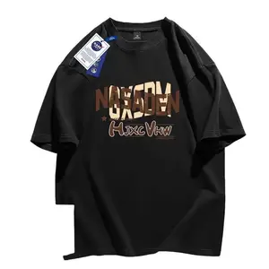 Oversized Graphic Cotton Tee – Trendy 5-Point Sleeve Streetwear for All